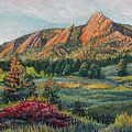 Painting - Boulder Flatirons