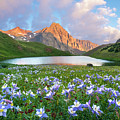 Sunrise at Blue Lakes